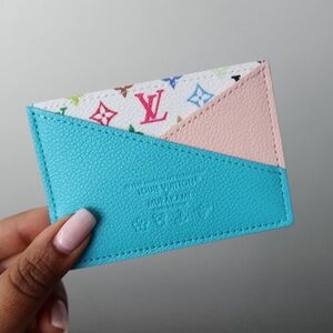 LV x TM Criss-Cross Card Holder NWT